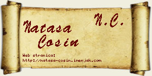 Nataša Ćosin vizit kartica